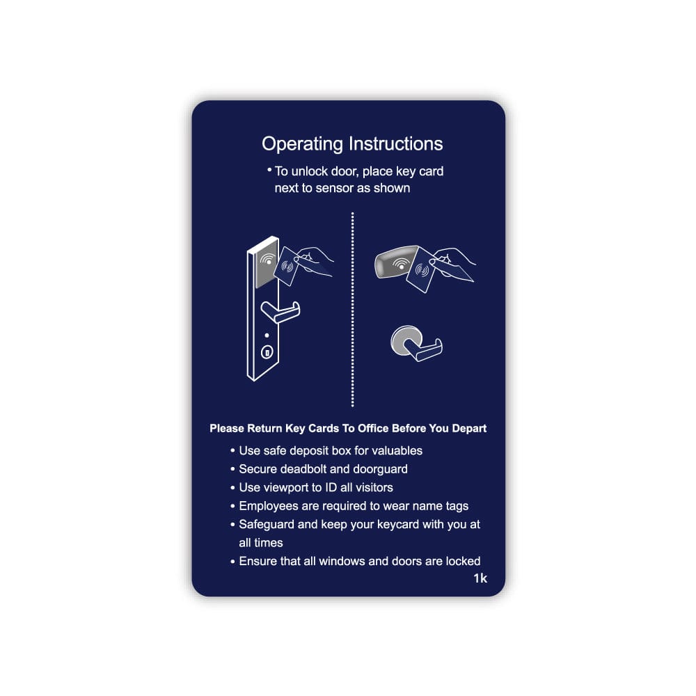 Generic Enjoy Your Stay 1K RFID Key Cards (Sold in boxes of 200)