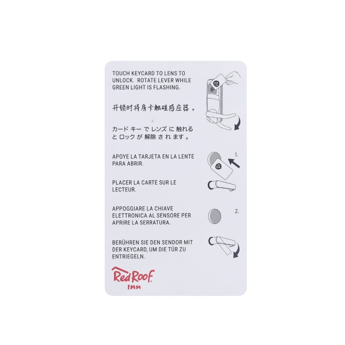 Red Roof Inn RFID Key Cards