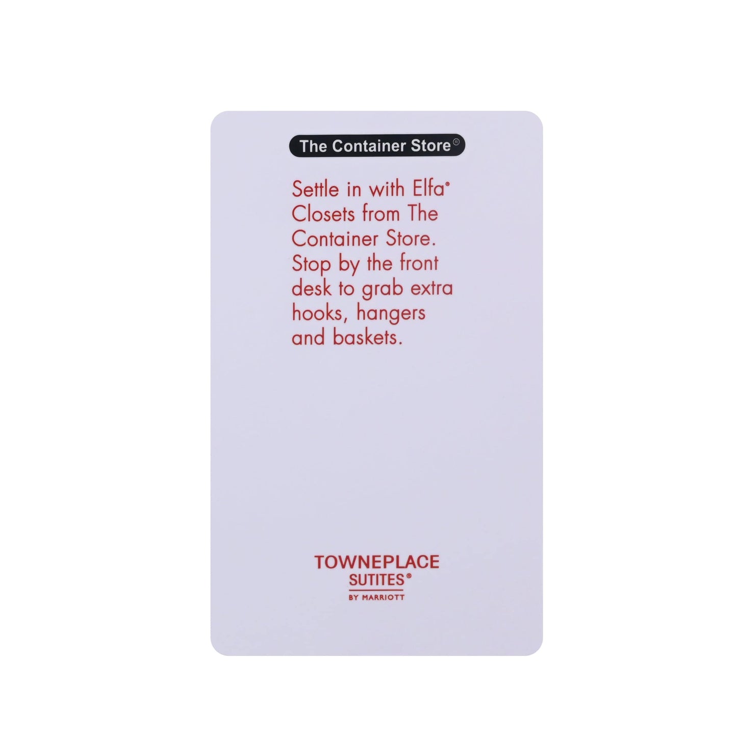 Towneplace Suites RFID Key Cards