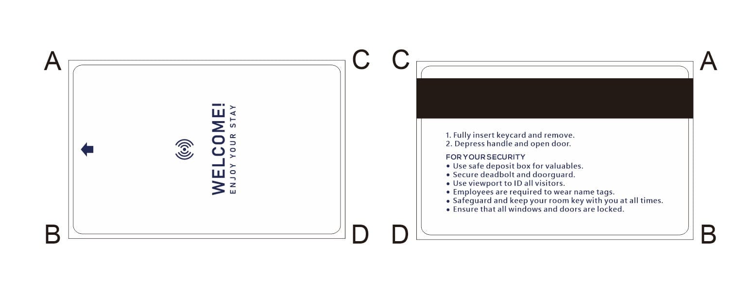 Generic White Magnetic Stripe Loco Guest Key Cards (Sold in boxes of 2 ...