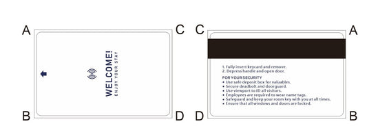 Generic White Magnetic Stripe Loco Guest Key Cards (Sold in boxes of 200)