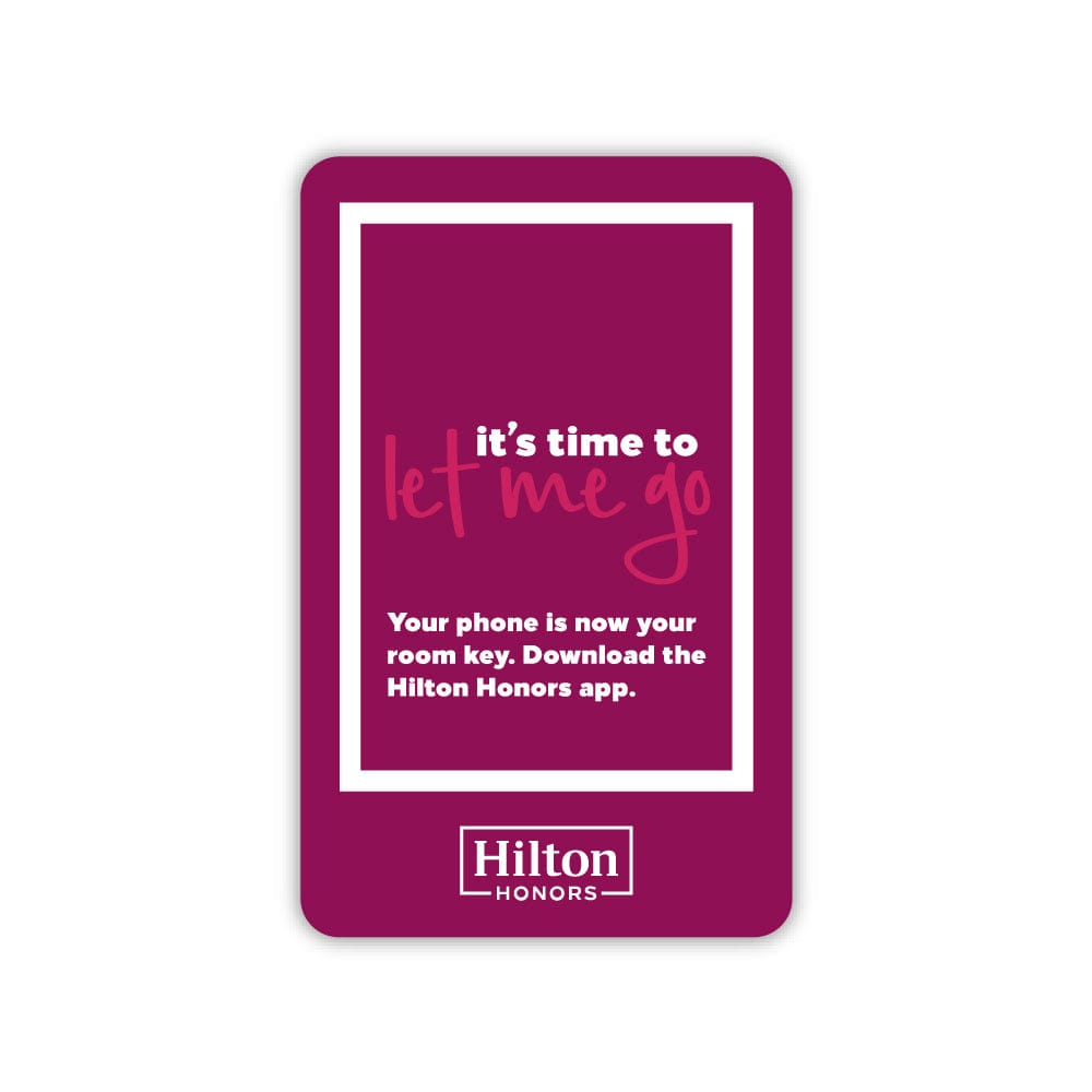 Hilton Let Me Go 1K RFID Key Cards (Sold in boxes of 200)