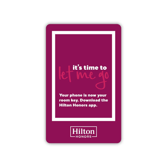 Hilton Let Me Go ULEV1 48 byte RFID Key Cards Compatible with Assa Abloy* Guest Lock Systems-See Description (Sold in boxes of 200)