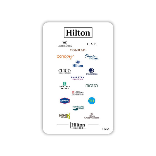 Hilton Your Stay Your Way ULEV1 128 byte RFID Key Cards Compatible with Assa Abloy* Guest Lock Systems-See Description (Sold in boxes of 200)