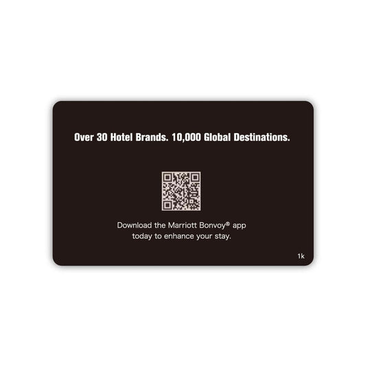 Marriott Bonvoy Member Swoosh 1K RFID Key Cards (Sold in boxes of 200)
