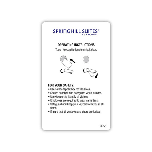 SpringHill Suites RFID Key Cards