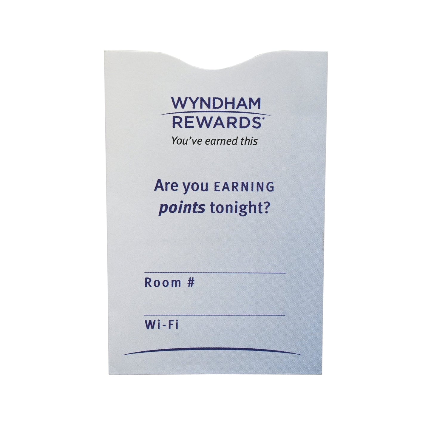 Wyndham Rewards Key Sleeves (Sold in boxes of 1000)